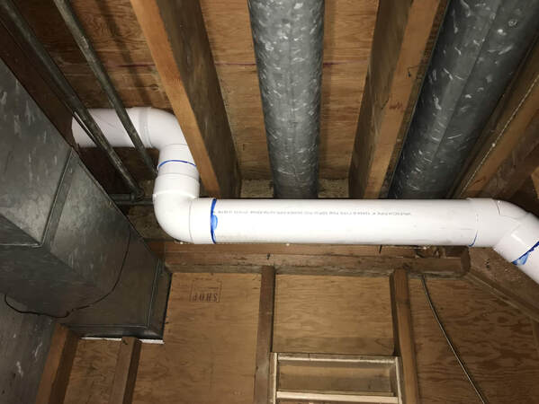 Radon pipe Installed 